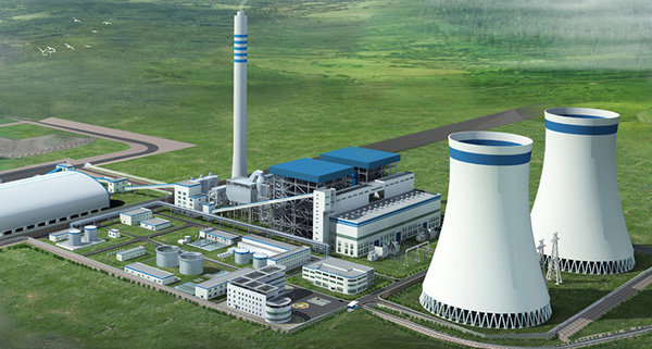 Power plant steel structure